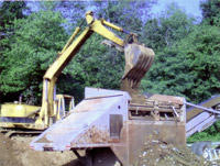 Screening Debris - Farm dump cleanup